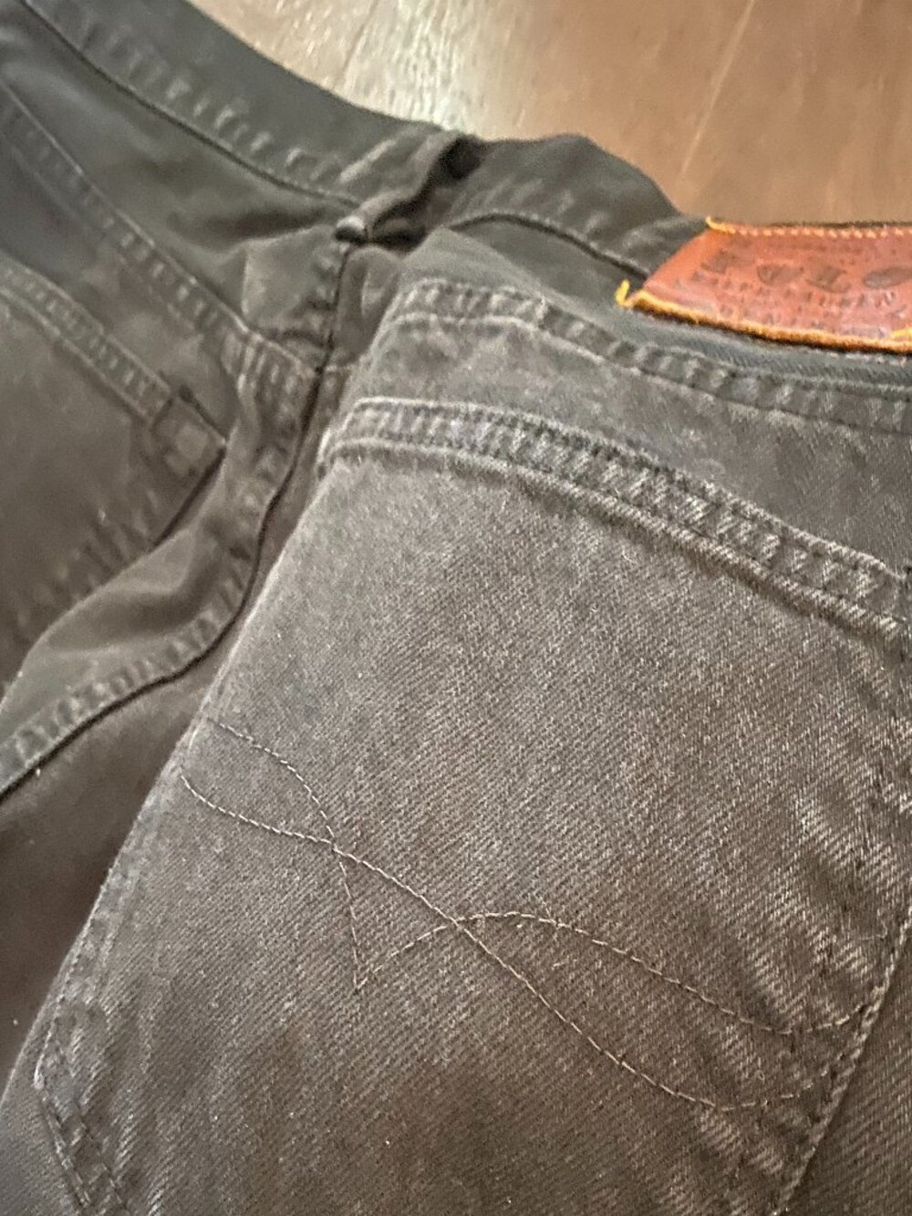 RALPH LAUREN WASH HUDSON BLACK JEANS SIZE 34 WAIST - Picture 10 of 11